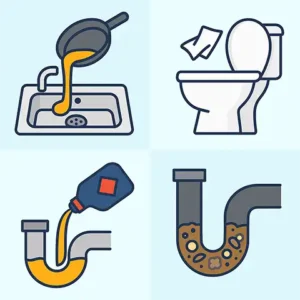 Lire la suite à propos de l’article Mauvaises pratiques qui abîment vos canalisations (et qu’on fait tous sans le savoir)