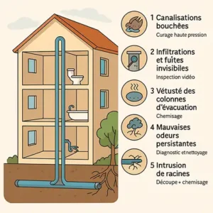 Lire la suite à propos de l’article Top 5 des problèmes de canalisations en copropriété (et leurs solutions)